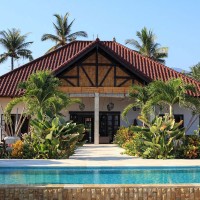 Frontansicht der Villa Bima Sena in Bali