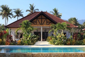 Frontansicht der Villa Bima Sena in Bali