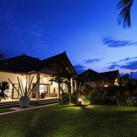 Ferienhaus Bima Sena in Bali in der Nacht